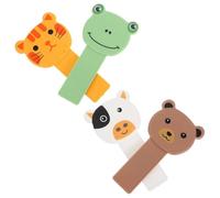 BESPORTBLE Sollevatore per Copriwater 4 Pezzi Maniglia Cartoon, Accessori per Sollevare Sedile Wc per Anziani e Disabili, Strumento Igienico Leggero Compatibile la Maggior Parte