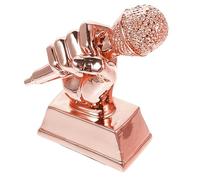 BESPORTBLE Souvenir Per Gare Di Canto Comunitarie Mini Microfoni Microfono Con Altoparlante Microfono Trofei Musicali Microfono Per Macchine Per Karaoke Per Microfono Per Canto Resina