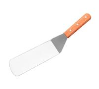 BESPORTBLE Spatola per Steak in Acciaio con Manico in Legno Paletta per Barbecue e Cucina Anti-ruggine e Leggera per Pancake Pesce e Pizza e Grigliate all'Aperto