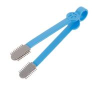 BESPORTBLE Spazzola Per Occhi Di Cani e Gatti Pettine Per Rimozione Macchie Di Lacrime Realizzata in Silicone e Plastica Impugnatura Ergonomica Per Toelettatura Sicura