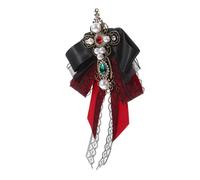 BESPORTBLE Spilla Del Cappotto Spilla Per Abbigliamento Spilla Con Fiocco Spilla in Vita Per Il Vestito Corpetto Per Le Donne Pizzo Rosso