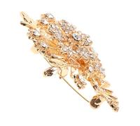 BESPORTBLE Spilla Dell'albero Dei Soldi Spilla Da Fiore Spille Con Foglie Di Fiori Di Strass Spille Rotonde Da Donna Spille D'epoca Spilla Fiore D'oro Spilla Per Le Donne Golden Lega Di Zinco