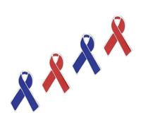 BESPORTBLE Spilla Nastro Rosso per la Consapevolezza dell'Aids Set da 4 Pezzi in Lega Decorativa per Seno Accessorio Simbolico per la Giornata Mondiale Contro l'Aids Adatta per Uso