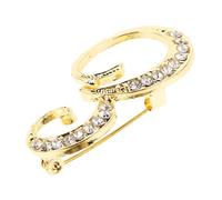BESPORTBLE Spille Per Spille Per La Moda Femminile Perni Donna Spillo Pin Della Spilla Creativa Iniziale Parola Alfabeto Ornamenti Di Lettere Pin Numerici Lega Golden