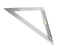 BESPORTBLE Squadra Triangolare da Disegno, Righello Triangolare in Ferro Argento, Piccolo, per Illustrazione Tecnica e Architettura