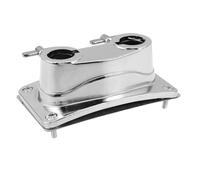 BESPORTBLE Staffa di Montaggio in Metallo per Gamba Doppia Cassa Batteria Supporto Compatto per Tom da Pavimento Morsetto Resistente Base Ammortizzante per Studio e Performance Live