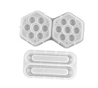 BESPORTBLE Stampi in Silicone Per Scatole Di Dadi in Resina Epossidica, Set Da 2 Pezzi, Per Creazioni Fai Da Te, Flessibili e Riutilizzabili, Per Appassionati Di Giochi e Lavori Artigianali