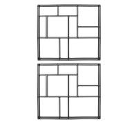 BESPORTBLE Stampo per calcestruzzo da 2 pezzi: stampo per pavimentazione in pietra per vialetti, cortile, patio, giardino, fai da te, per pavimentazione in mattoni per prato 45x40 cm/17,7x15,8 cm