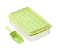 BESPORTBLE Stampo per Cubetti di Ghiaccio in Plastica 55 Scomparti con Coperchio e Paletta, Facile da Pulire e Rimuovere, per Cucina Domestica