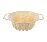 BESPORTBLE Stampo Torta Rotondo Silicone Alimentare con Cornice in Metallo Antiaderente e Facile da Pulire Tortiera per Dolci e Forno per DIY e Regalo Appassionati di