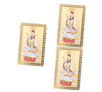 BESPORTBLE Statua Kwan Yin Guanyin in Resina Per Feng Shui - Protezione e Fortuna - Design Portatile Per Borse e Portafogli Colore e