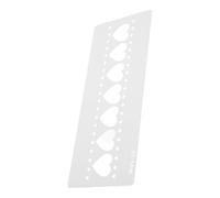 BESPORTBLE Stencil per Aerografo a Cuore, Modello Bianco Pet Riutilizzabile | Modello di Stencil per Pittura, per Stencil e Spray, Adatto a Giornale Copiato Mano e Progetti Artistici