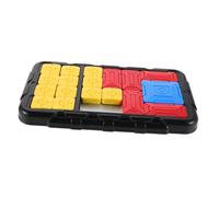 BESPORTBLE Strada di Huarong giochi di logica tavola da gioco scorrevole per puzzle scorrevole Pensa a giochi logici divertenti giocattolo cerebrale plastica Black
