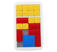 BESPORTBLE Strada di Huarong Giochi logici per giocattolo cerebrale giocattolo puzzle scorrevole Pensa a giochi logici divertenti Game puzzle pratico plastica bianca