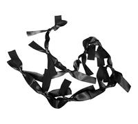 BESPORTBLE Striscione Decorativo Fiocco in Tessuto Nero per Feste e Foto Addobbi Coquette per Compleanni Anniversari San Gaetano e Matrimoni Facile Installazione e Stile Moderno