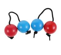 BESPORTBLE Strumento Musicale Tradizionale Kashaka 2 Pezzi Shaker a Doppia Zucca Palline Ritmiche, Plastico e Poliestere, Suono Consistente, per Attività di Gruppo e Feste