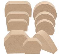 BESPORTBLE Strumento per Formare Manici da Tazza in Legno, Multi-Forma | Legno MDF e PVC, Design Compatto per Ceramisti e Insegnanti, Uso Argilla e Vasi