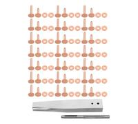 BESPORTBLE Strumento per Installazione Rivetti in Rame per Pelle e Cuoio | Set Punzone Cavo e Accessori Necessari, Formato 1, 40x1, 00x0, 33cm, per Lavori Fai da Te