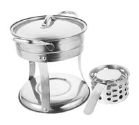 BESPORTBLE Stufa Monofuoco Mini Cibo Pentola Calda in Stile Cinese Piatto Caldo Cinese Pentola Da Campeggio Pentola Sukiyaki Individuale All'aperto Forniture Alberghiere Acciaio Inossidabile