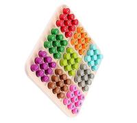 BESPORTBLE Sudoku in Legno con Peg Board Educativo per Tavola Portatile e per Allenare Concentrazione e Abilità Manuali