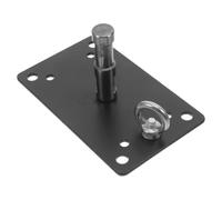 BESPORTBLE Supporto da Soffitto per Plafoniera in Acciaio Inox Nero con Design Salvaspazio e Applicazione Versatile per Illuminazione Domestica e Studi Fotografici