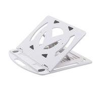 BESPORTBLE Supporto Girevole per Laptop Bianco Base Dissipatore di Calore Supporto Elevato per Computer Portatile per Ridurre Dolore al Collo e Mal di Schiena per Digitare e Guardare Video