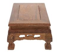 BESPORTBLE Supporto in Legno di Legno di Chiaroscuro per Vasi di Fiori Base Artigianale Rettangolare 195X125X8 CM per Esposizione di Statuette e Piante da Interno Supporto Stabile per