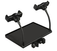 BESPORTBLE Supporto per Microfono e Telefono con Vassoio Acustico a Morsetto, Rack di Trasmissione Audio Compatto 20X14 CM, Accessorio per Scheda Audio e Microfono Adatto a Studi di