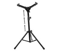 BESPORTBLE Supporto per Rullante Pieghevole in Lega Nero 12" Gamba Larga Stabile, Scaffale per Batteria Muta e Accessorio per Percussioni, per Uso Studio e Pratica Musicale