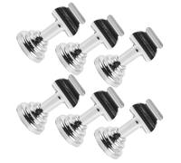 BESPORTBLE Supporto per Segnaposto in Metallo Argento 6 Pezzi Base Stabile, Clip Multiuso per Menu, Porta Biglietti da Visita e Badge da Tavolo per Matrimoni e Ristoranti