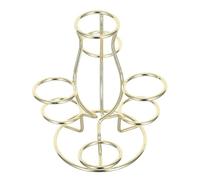 BESPORTBLE Supporto per Sfere di Cristallo in Metallo 7 Slot Base Espositiva Creativa in Ferro Dorato Porta Sfere Decorativo per Casa Ufficio e Studio Struttura Robusta e Leggera