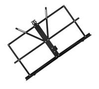 BESPORTBLE Supporto per Spartiti Musicali Portatile Pieghevole in Abs e Vernice Nera, Resistente e Regolabile, per Musicisti a Casa in Viaggio