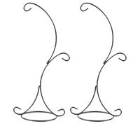 BESPORTBLE Supporto Portafiori in Ferro Doppio Gancio Mensola per Fiori da Interno e Base per Vaso di Fiori Set da 2 Pezzi per Decorazione Casa e Ufficio