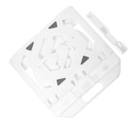 BESPORTBLE Supporto Regolabile per Laptop da Scrivania con Sollevatore Ergonomico, Base Portatile Leggera in Plastica Bianca, per Ufficio e Uso Mobile con Supporto Integrato per Smartphone