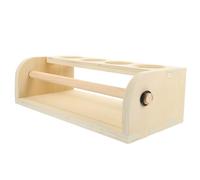 BESPORTBLE Supporto Rotolo in Legno per con Cavalletto da Tavolo Rotolo e Organizer Penne Struttura Robusta e Sicura Dimensioni per Artisti
