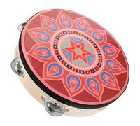 BESPORTBLE Tamburello Interattivo Legno per Danza e Spettacoli Strumento Percussione Facile da Usare per Adulti Design e Versatile Comodo da Impugnare Ottimo per Collaborazioni e