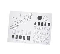 BESPORTBLE Tappetino Per Unghie in Silicone Acrilico 28x21 Cm Semi-trasparente Per Manicure Professionale e Principianti, Lavabile e Riutilizzabile Per Nail Art e Pratica Di Decorazione Unghie