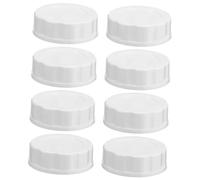 BESPORTBLE Tappi Di Ricambio Per Biberon Ermetici in Pp, Set Da 8 Pezzi, Adatti Per Bottiglie a Bocca Larga, Anello Siliconico Antileak, Per Alimentazione Ragazzo Ragazza e Viaggi