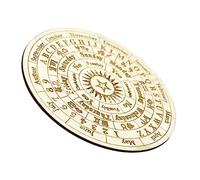 BESPORTBLE Tavola Divinatoria in Legno Intagliata con Motivo Piastra Metafisica Decorativa per e Giochi Accessorio Vintage per Feste e Pratiche Wiccan Piccola