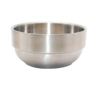 BESPORTBLE Tazza da Barba in Acciaio Inossidabile per Sapone e Schiuma | Base Arrotondata, Risciacquo Facile e Superficie Liscia, per Uso in Barberia e Salone