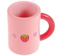 BESPORTBLE Tazza Miniatura Decorativa per Casa delle Accessorio per Giocattoli Legno con Design Realistico per Foto e Decorazioni nella Camera Dei