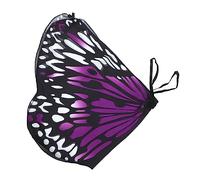 BESPORTBLE telo mare ragazza mantello con ala di farfalle Spiaggia farfalla costumi hallowen beach towel di farfalle ala di farfalle per poliestere Viola,porpora