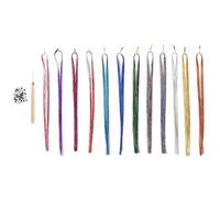 BESPORTBLE Tinsel per Chioma Colorati, Set, Pet e Acciaio Inossidabile
