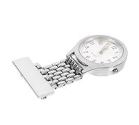 BESPORTBLE Torace del display digitale assistenza infermieristica rosa orologio da bavero da infermiera Ospedale piccolo polso Digital Watch Nurse attenzione all'allattamento lega Argento