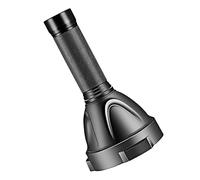 BESPORTBLE Torcia LED Ricaricabile Alluminio Nero 5000mah per Esterni | Design Antiscivolo, Lente Convessa per Illuminazione Intensa, Resistente alle Cadute, Caccia e Attività All'aperto