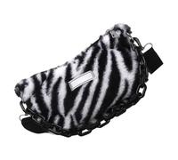 BESPORTBLE Tracolla Mini Monospalla Strisce Zebrate Creativo e Versatile per Shopping per Amiche e