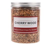 BESPORTBLE Trucioli di Legno di Ciliegio per Affumicare 125G Pellet per Barbecue a Gas e Affumicatore Trucioli per Affumicare Cocktail e Grigliate all’Aperto Accessori per Barbecue e