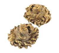 BESPORTBLE Ugelli per Fontana a Parete Testa di Leone in Resina Resistente alle Intemperie 2 Pezzi, Spruzzatore Decorativo per Giardino Esterno, Fontana da Muro per Patio e Laghetto