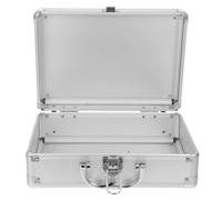 BESPORTBLE Valigetta in Alluminio Rigida Piccola Chiusura a Chiave, Custodia Portautensili e Cosmetici Maniglia Comoda per Trasporto, per Viaggio e Uso Professionale