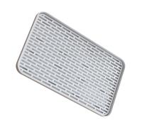 BESPORTBLE Vassoio da tè a Due Piani Rettangolare Drenante in Materiale Ecologico per Casa e Soggiorno Cesto Scolapiatti Multiuso per Frutta Piatto Portafrutta Semplice e Decorativo